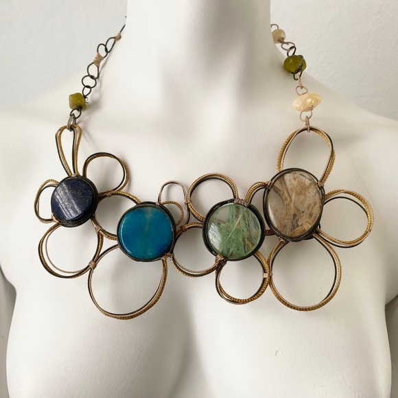 NEW, Brazilian Statement Necklace - Picture 3 of 5